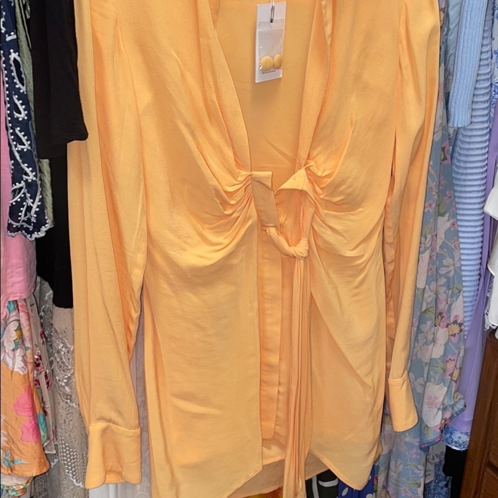 NEW lovers and friends aja peach mini dress XXS - Picture 7 of 7